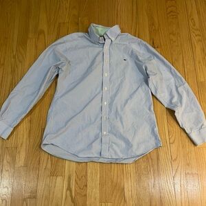 Vineyard Vines Blue and White Striped Shirt